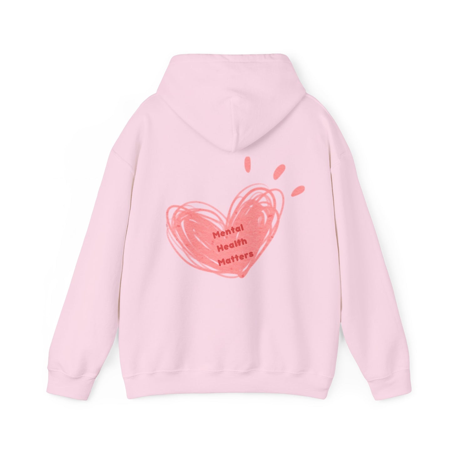 Mental Health Matters Heart Unisex Heavy Blend™ Hooded Sweatshirt