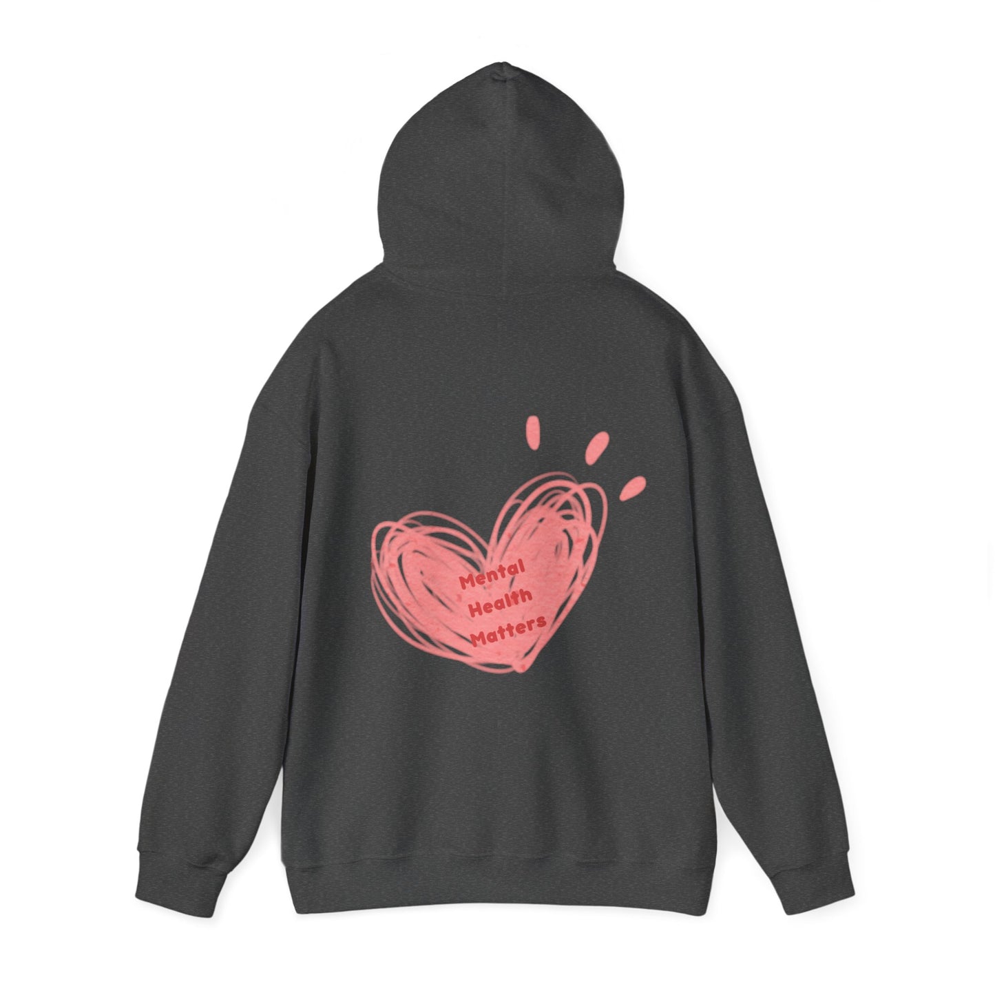 Mental Health Matters Heart Unisex Heavy Blend™ Hooded Sweatshirt