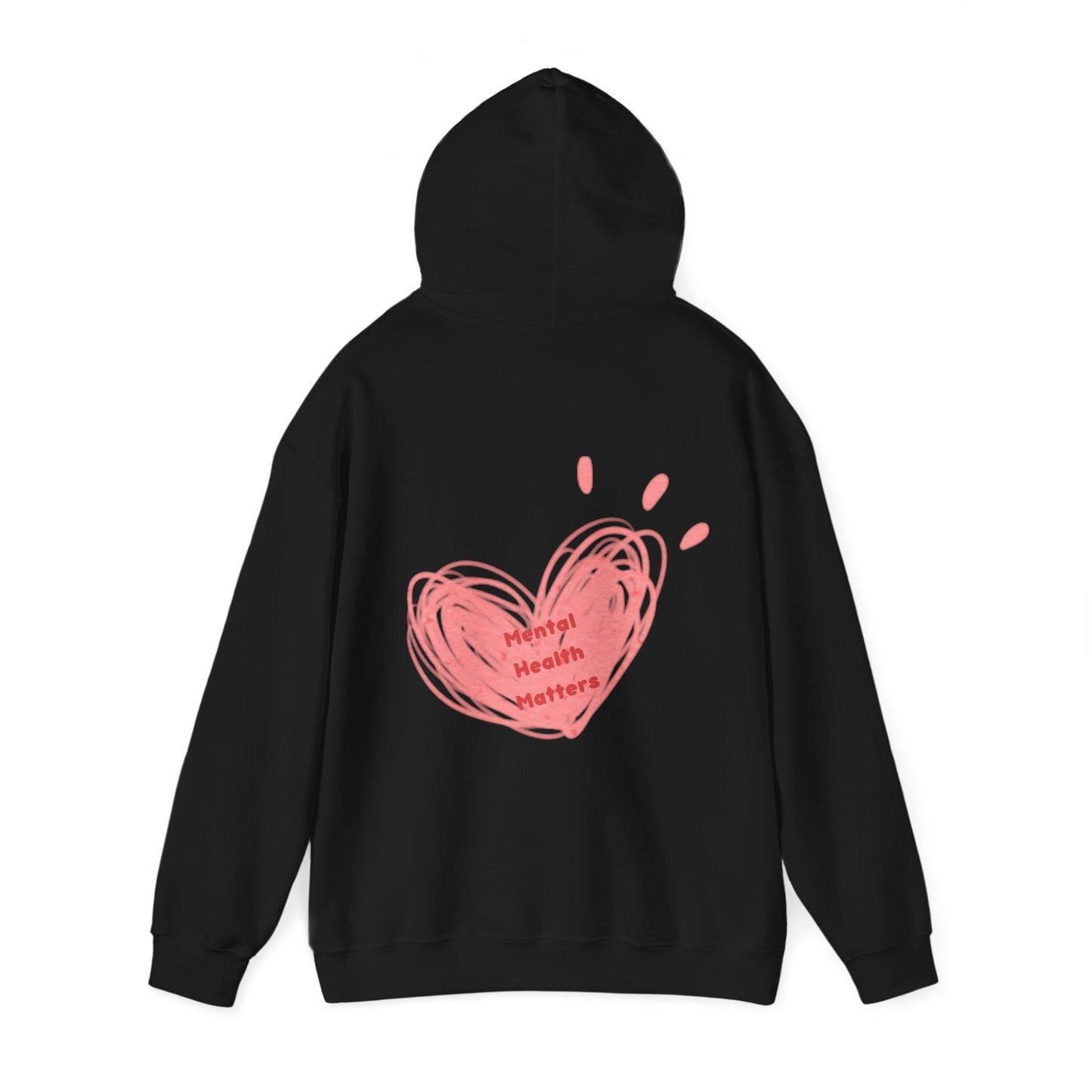 Mental Health Matters Heart Unisex Heavy Blend™ Hooded Sweatshirt