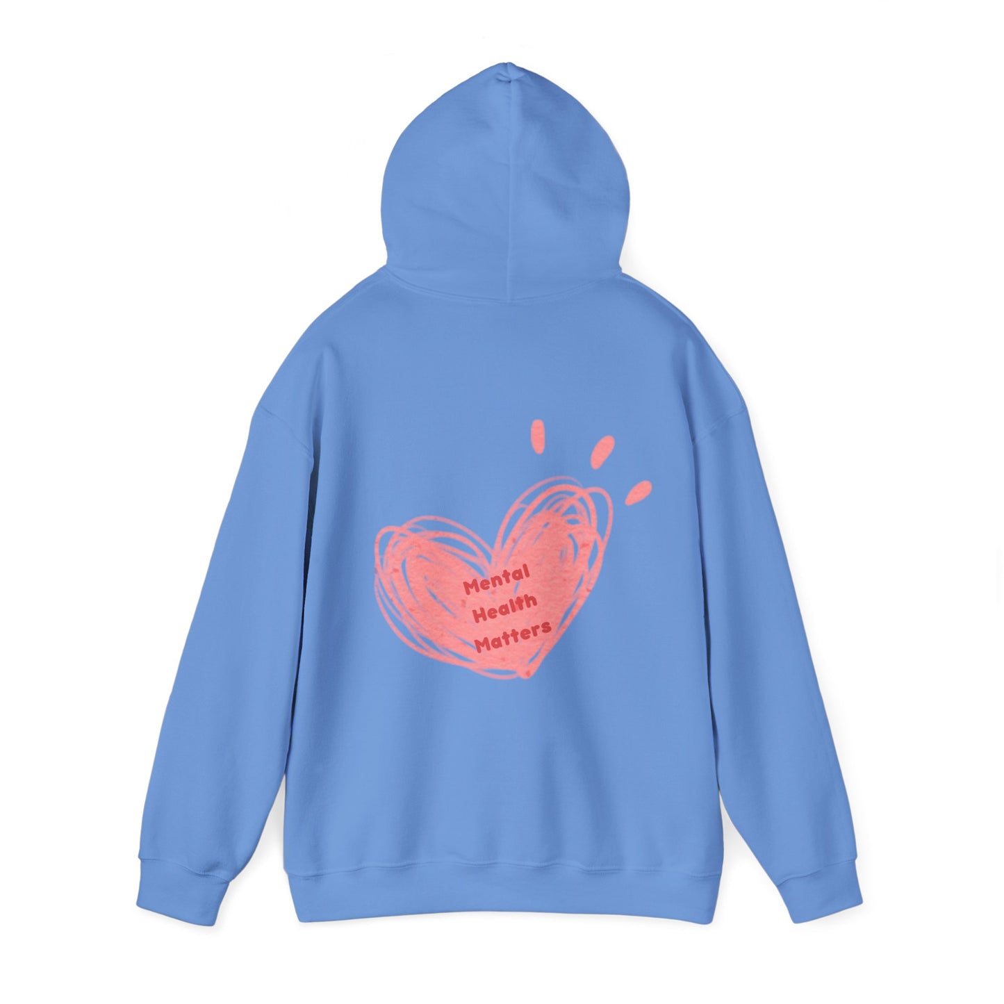 Mental Health Matters Heart Unisex Heavy Blend™ Hooded Sweatshirt