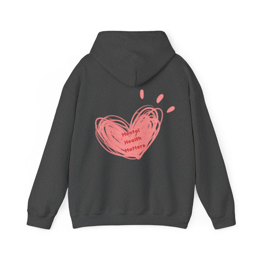 Mental Health Matters Heart Unisex Heavy Blend™ Hooded Sweatshirt