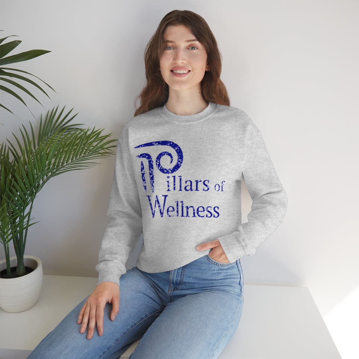 Pillars of Wellness - Unisex Heavy Blend™ Crewneck Sweatshirt