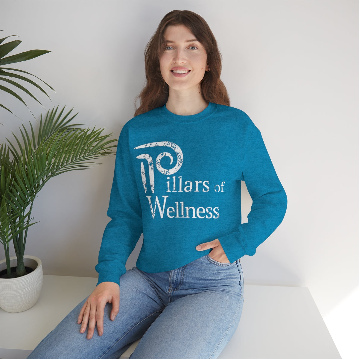 Pillars of Wellness - Unisex Heavy Blend™ Crewneck Sweatshirt