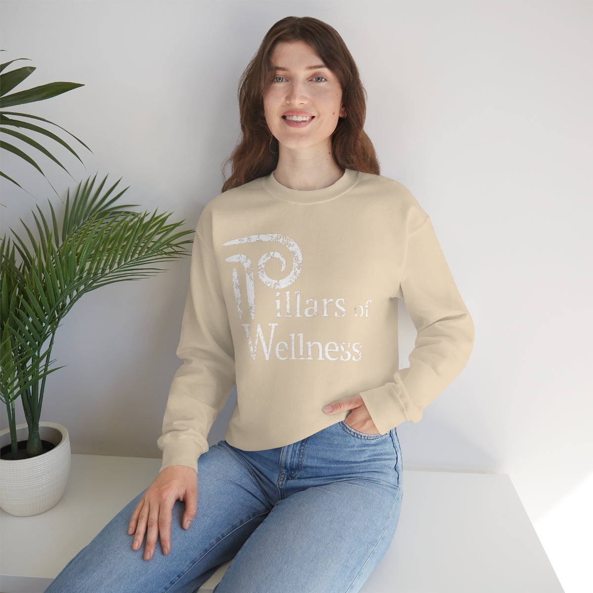 Pillars of Wellness - Unisex Heavy Blend™ Crewneck Sweatshirt