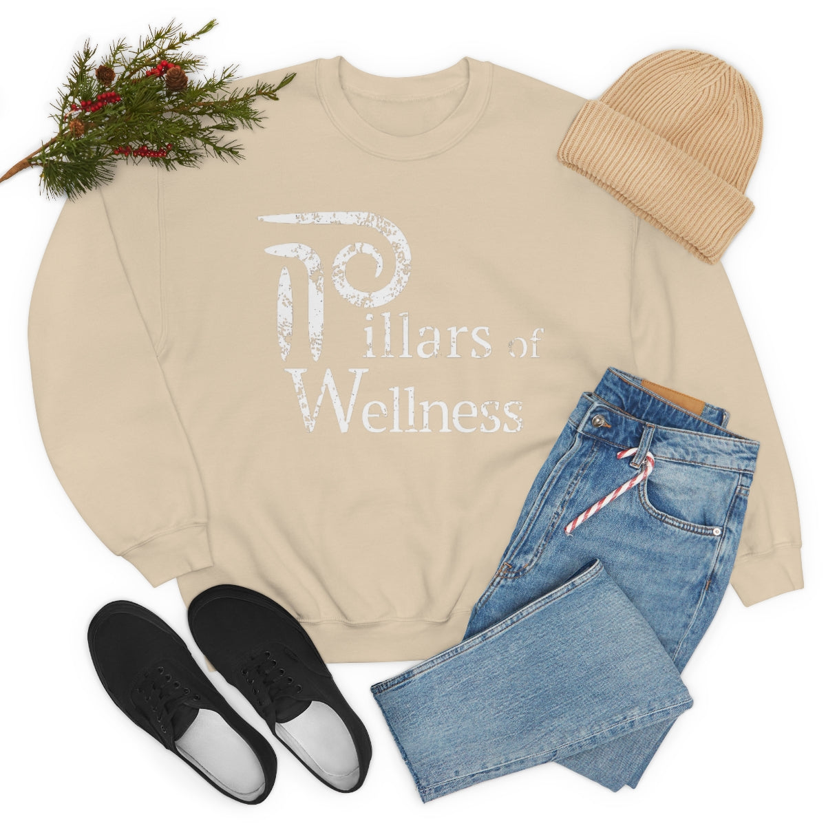 Pillars of Wellness - Unisex Heavy Blend™ Crewneck Sweatshirt