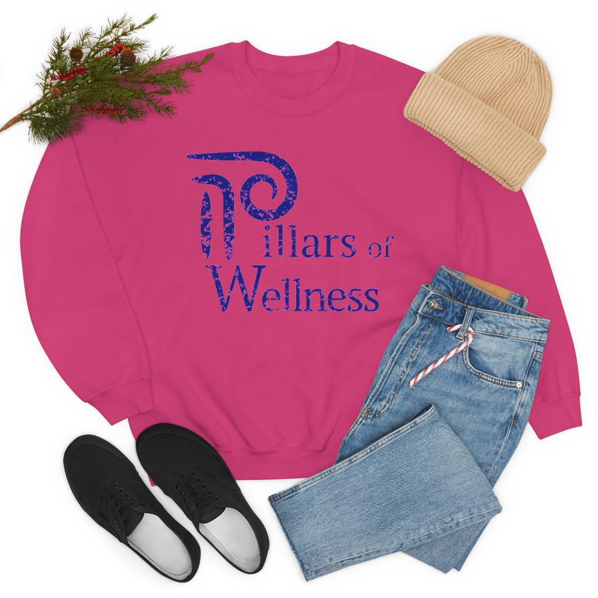 Pillars of Wellness - Unisex Heavy Blend™ Crewneck Sweatshirt