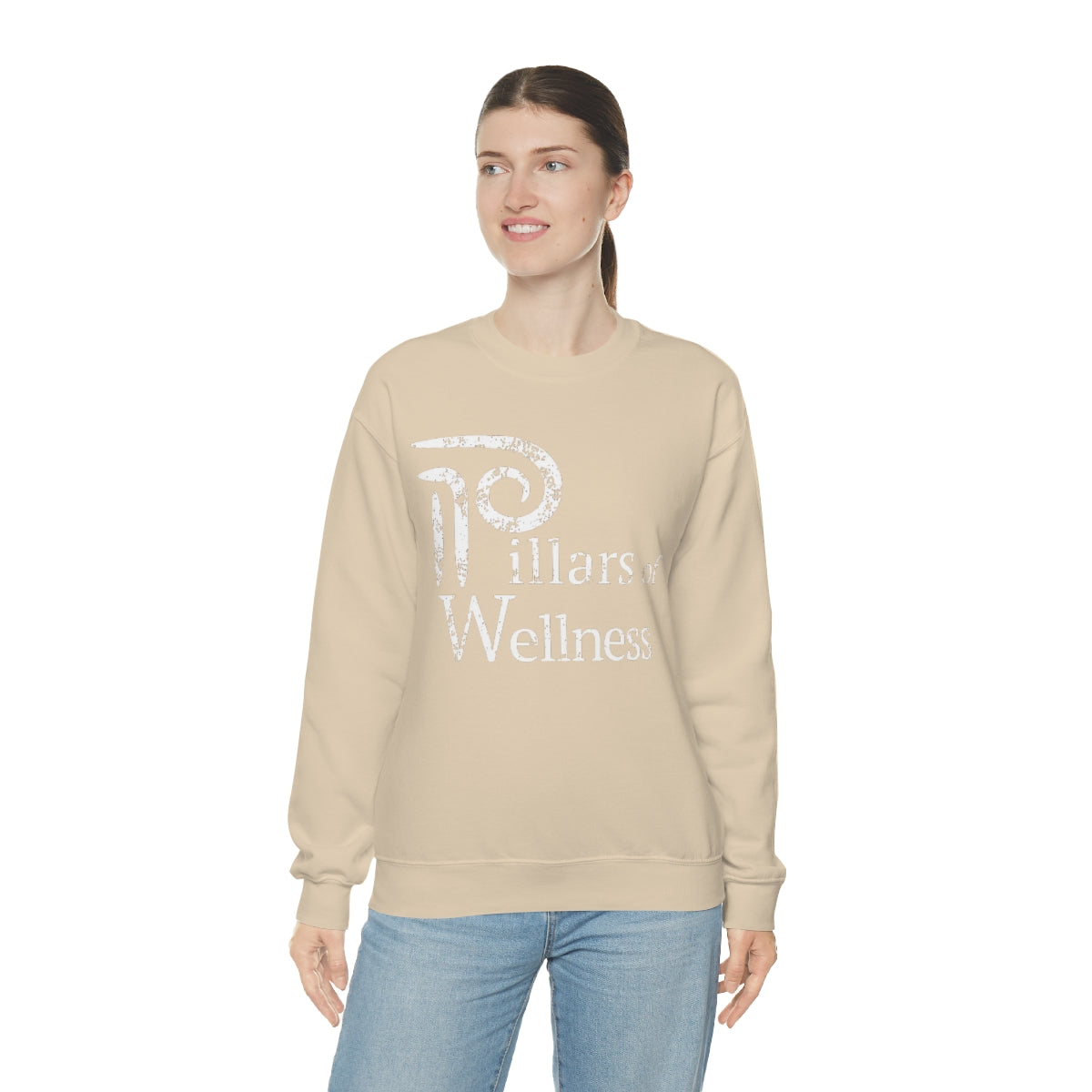 Pillars of Wellness - Unisex Heavy Blend™ Crewneck Sweatshirt