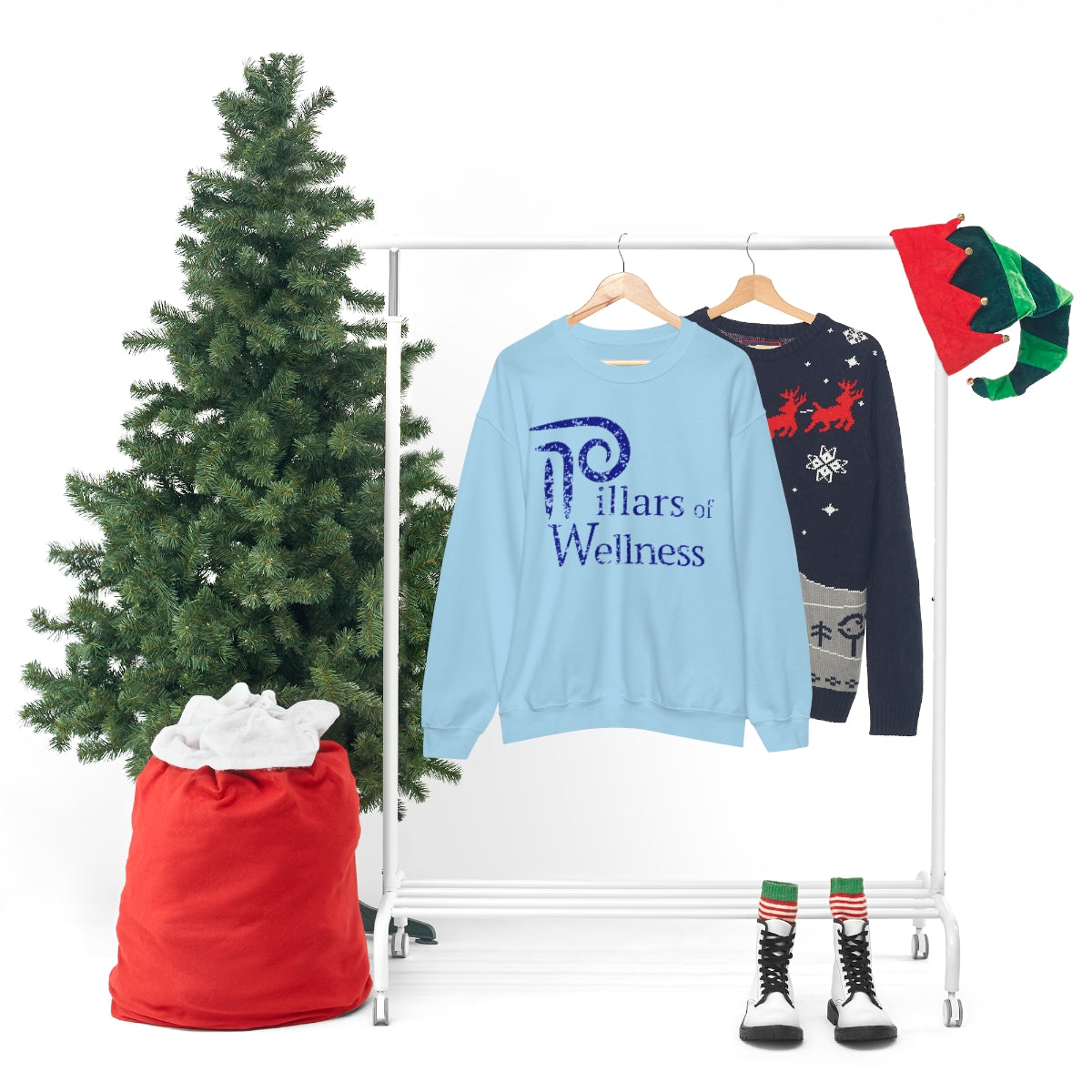 Pillars of Wellness - Unisex Heavy Blend™ Crewneck Sweatshirt
