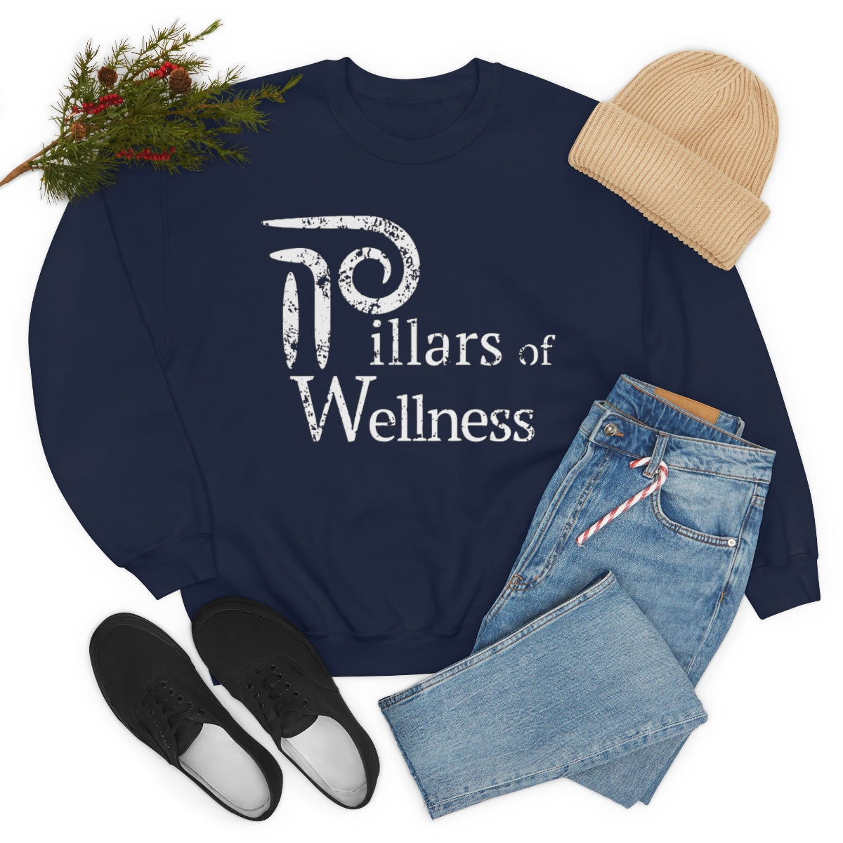 Pillars of Wellness - Unisex Heavy Blend™ Crewneck Sweatshirt