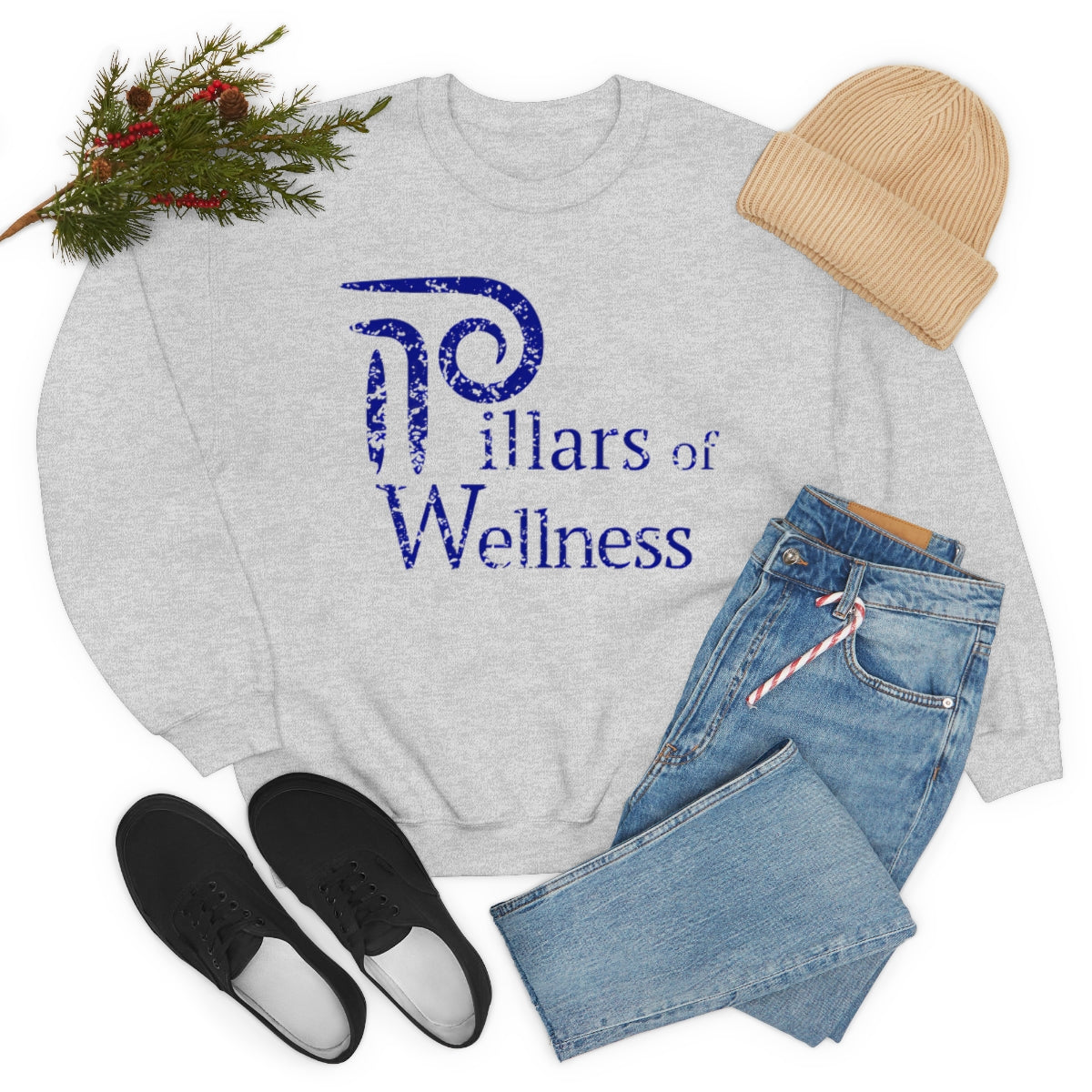 Pillars of Wellness - Unisex Heavy Blend™ Crewneck Sweatshirt