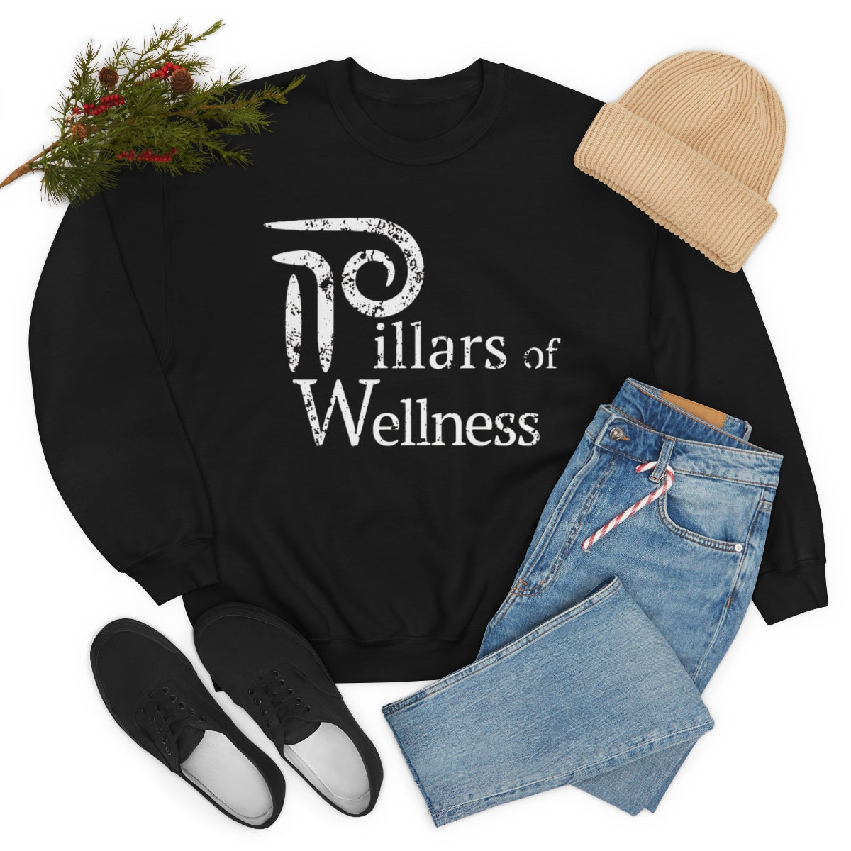 Pillars of Wellness - Unisex Heavy Blend™ Crewneck Sweatshirt