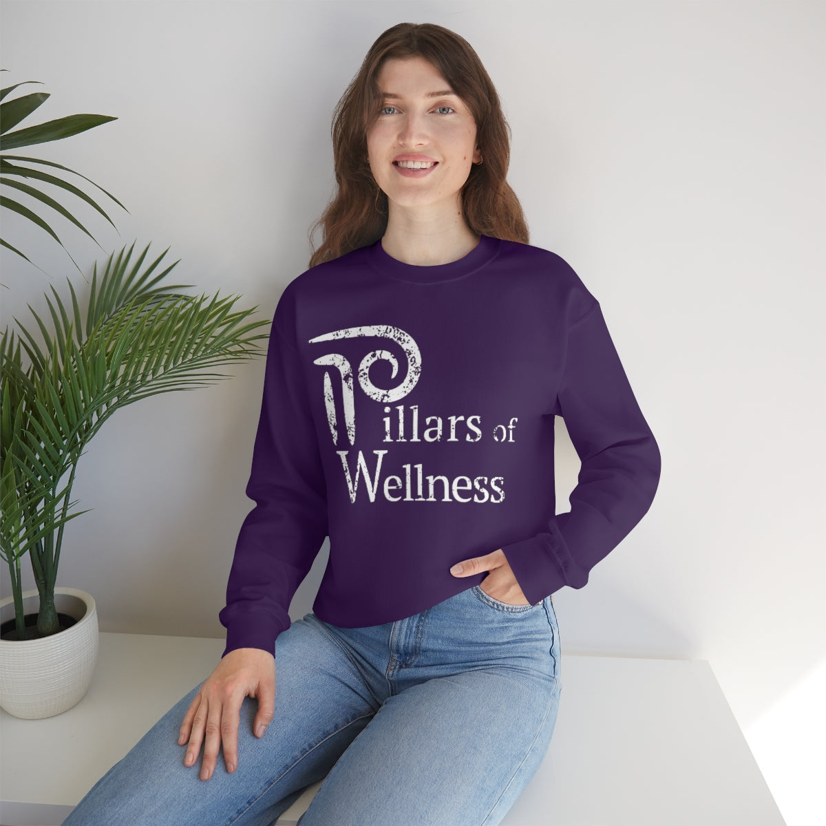 Pillars of Wellness - Unisex Heavy Blend™ Crewneck Sweatshirt