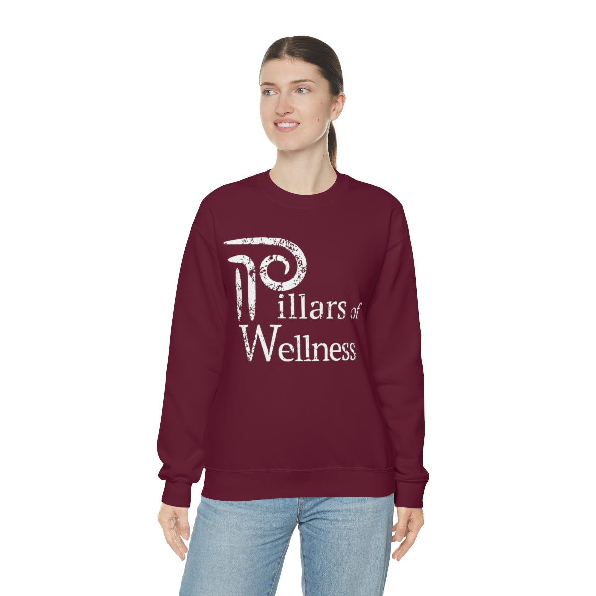 Pillars of Wellness - Unisex Heavy Blend™ Crewneck Sweatshirt