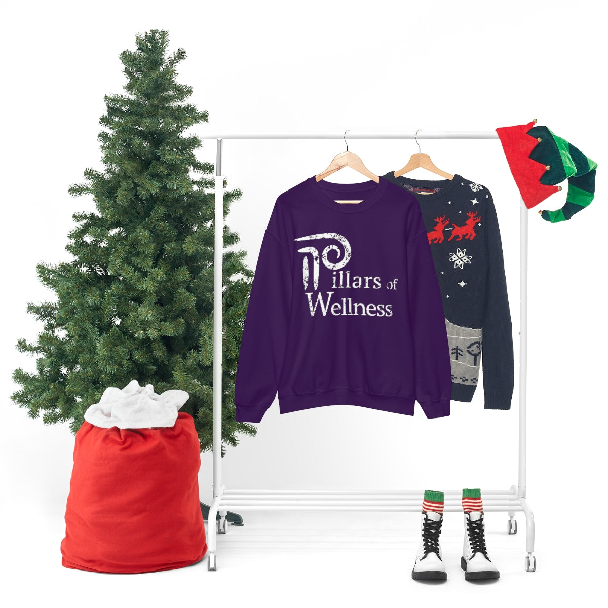 Pillars of Wellness - Unisex Heavy Blend™ Crewneck Sweatshirt