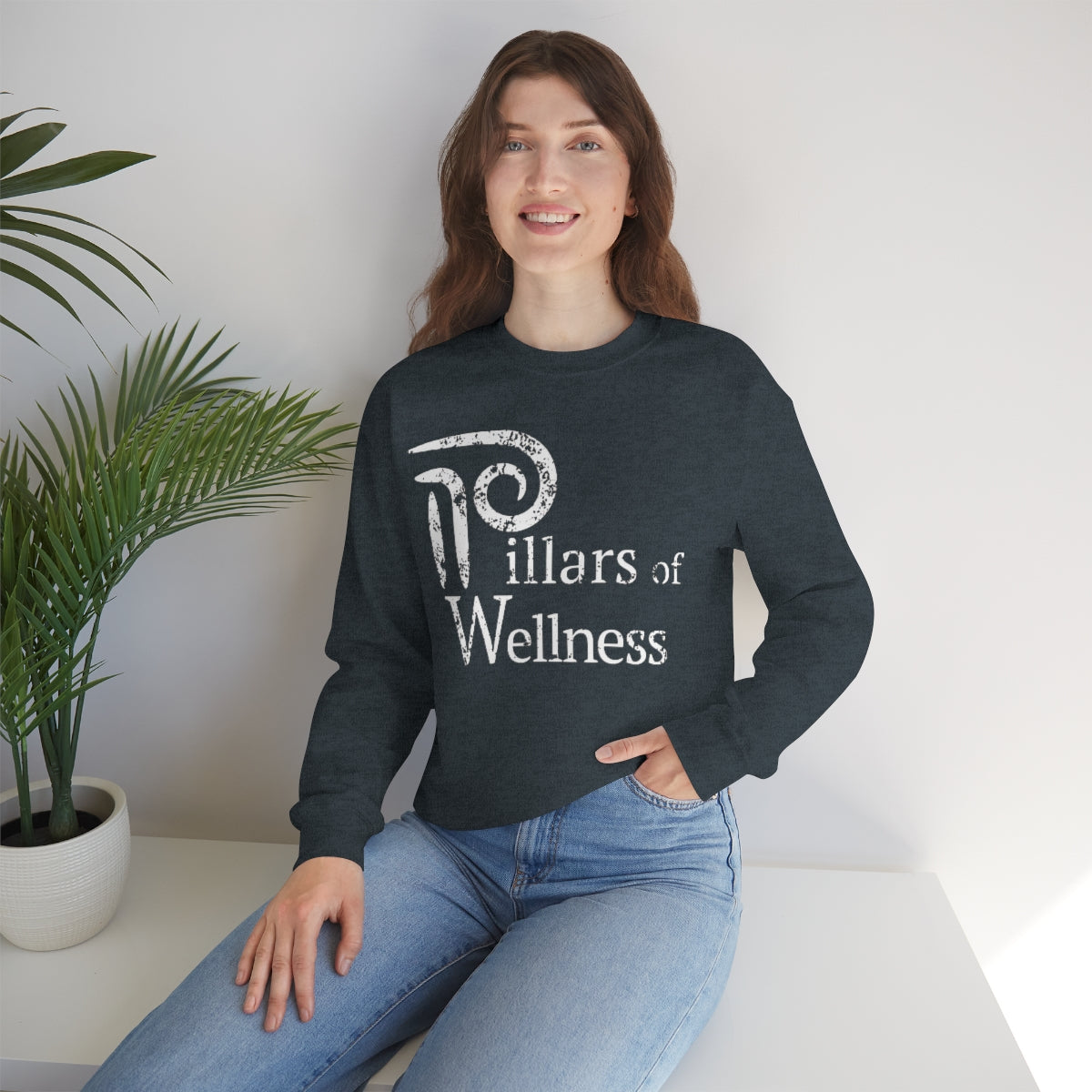 Pillars of Wellness - Unisex Heavy Blend™ Crewneck Sweatshirt