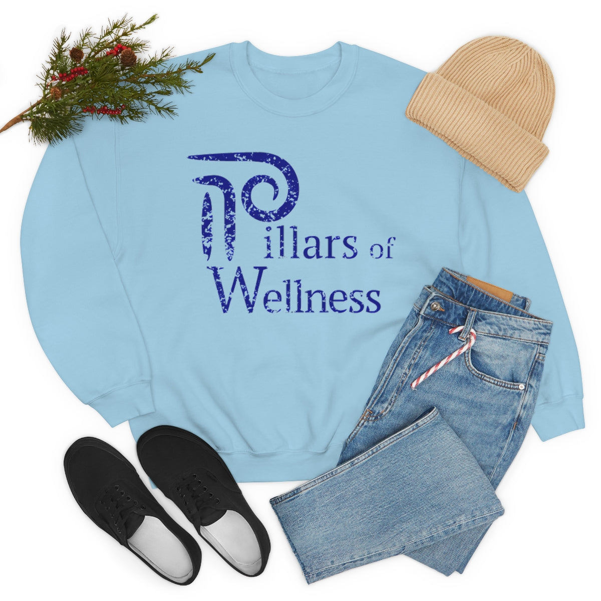 Pillars of Wellness - Unisex Heavy Blend™ Crewneck Sweatshirt