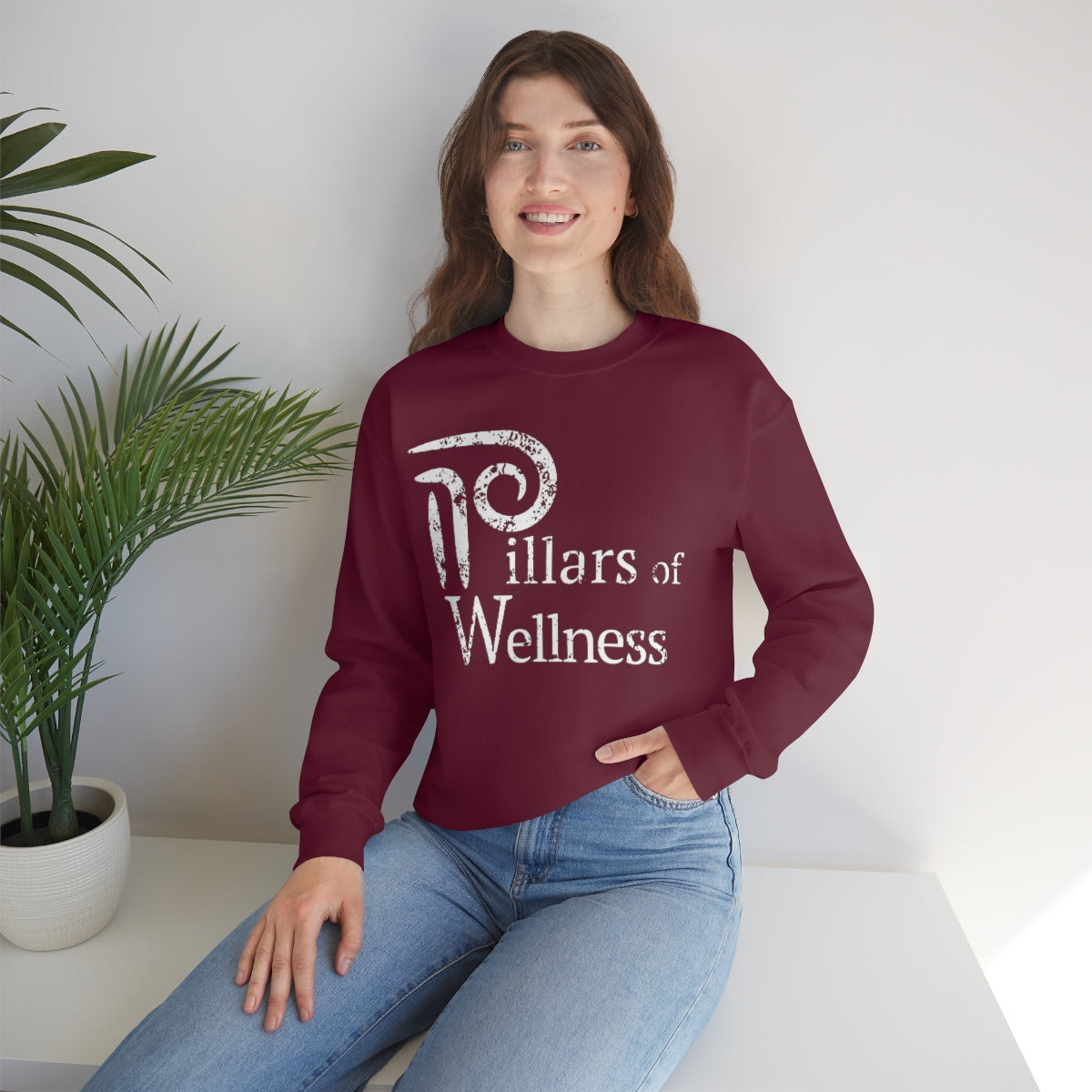 Pillars of Wellness - Unisex Heavy Blend™ Crewneck Sweatshirt