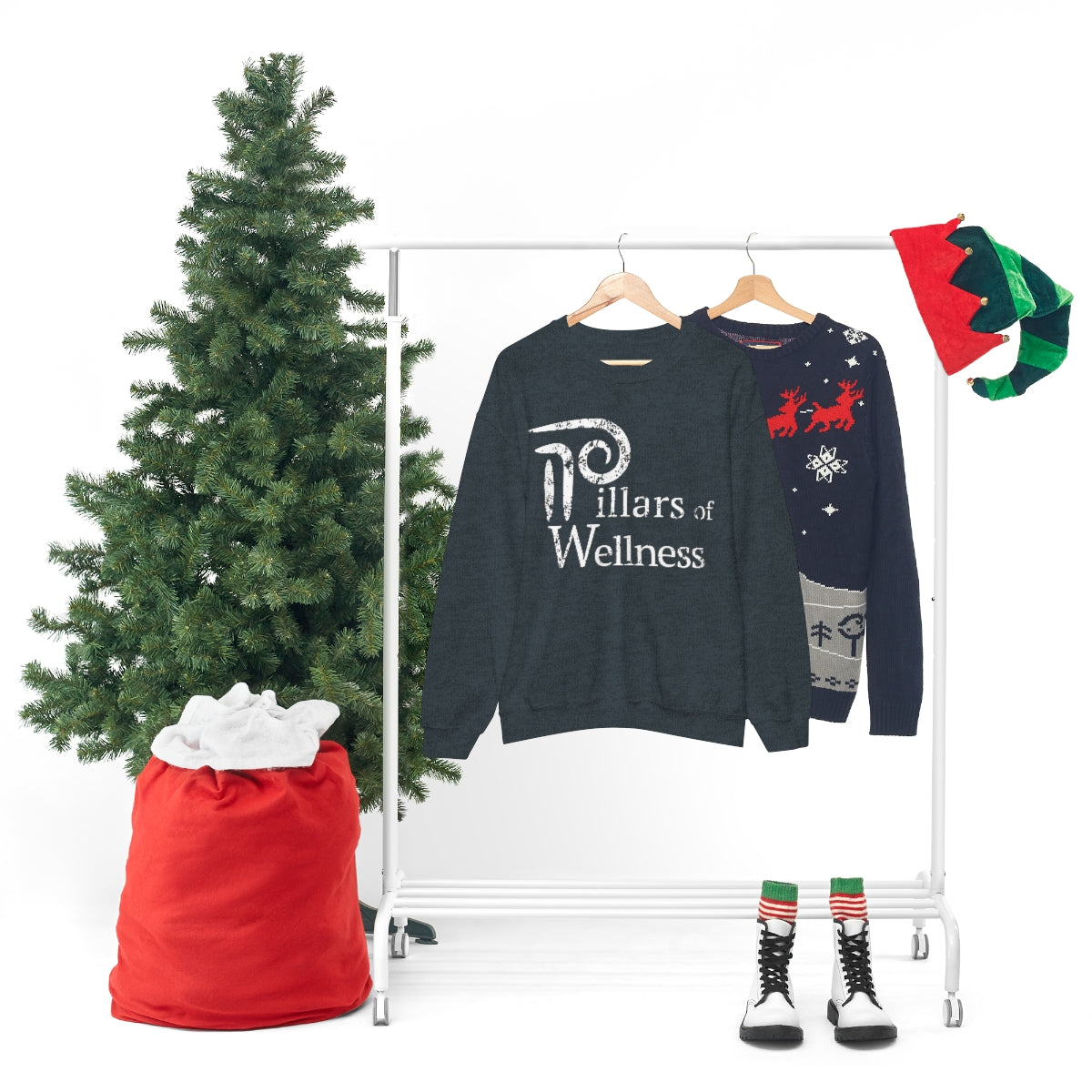 Pillars of Wellness - Unisex Heavy Blend™ Crewneck Sweatshirt
