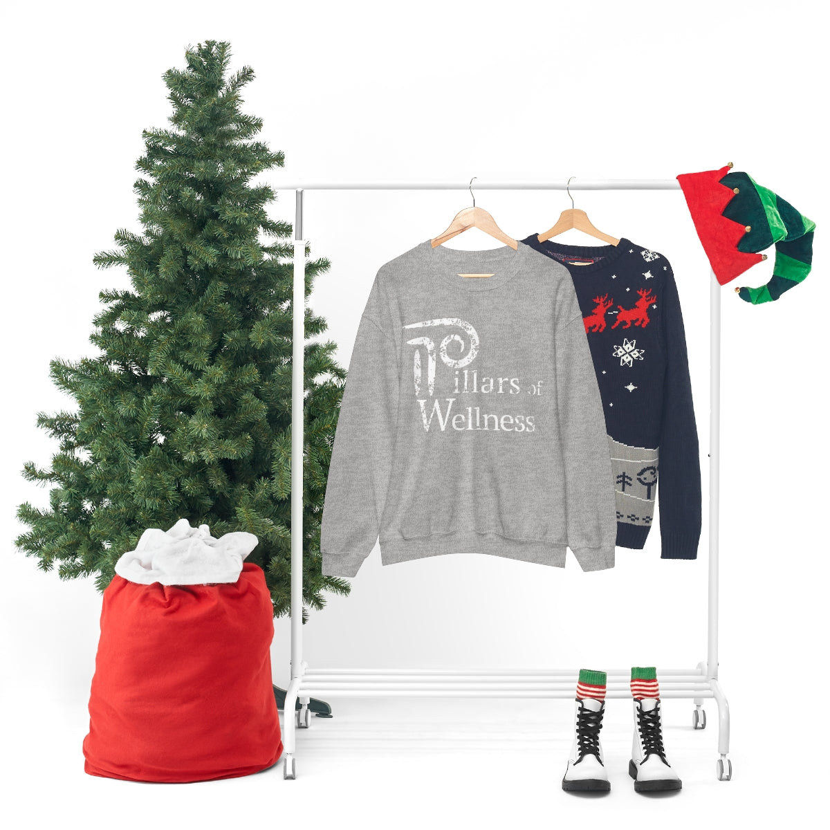 Pillars of Wellness - Unisex Heavy Blend™ Crewneck Sweatshirt