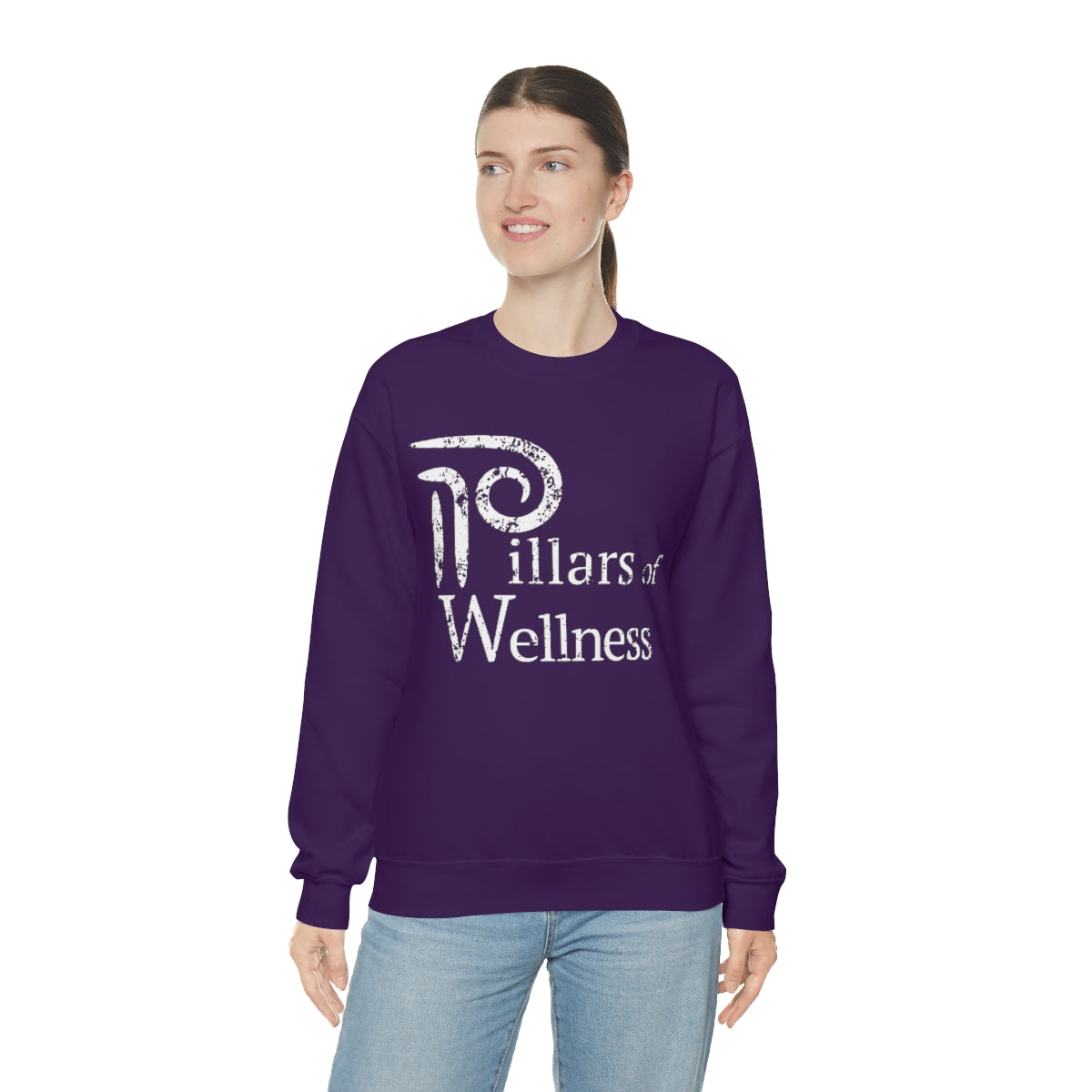 Pillars of Wellness - Unisex Heavy Blend™ Crewneck Sweatshirt