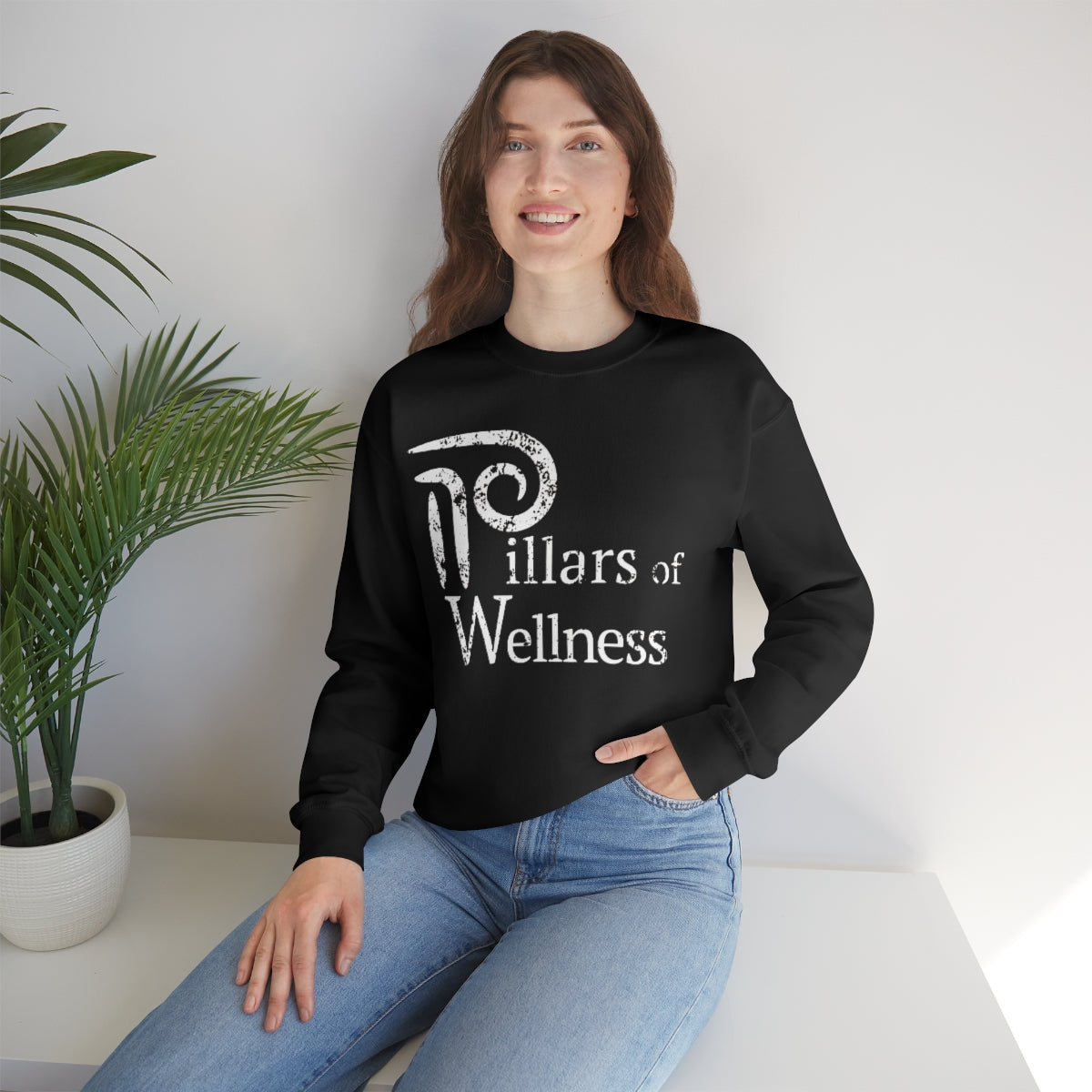 Pillars of Wellness - Unisex Heavy Blend™ Crewneck Sweatshirt