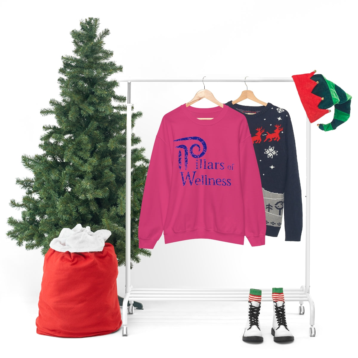 Pillars of Wellness - Unisex Heavy Blend™ Crewneck Sweatshirt