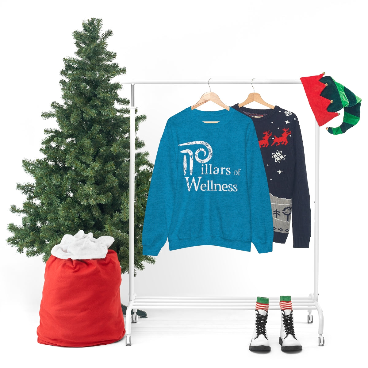 Pillars of Wellness - Unisex Heavy Blend™ Crewneck Sweatshirt