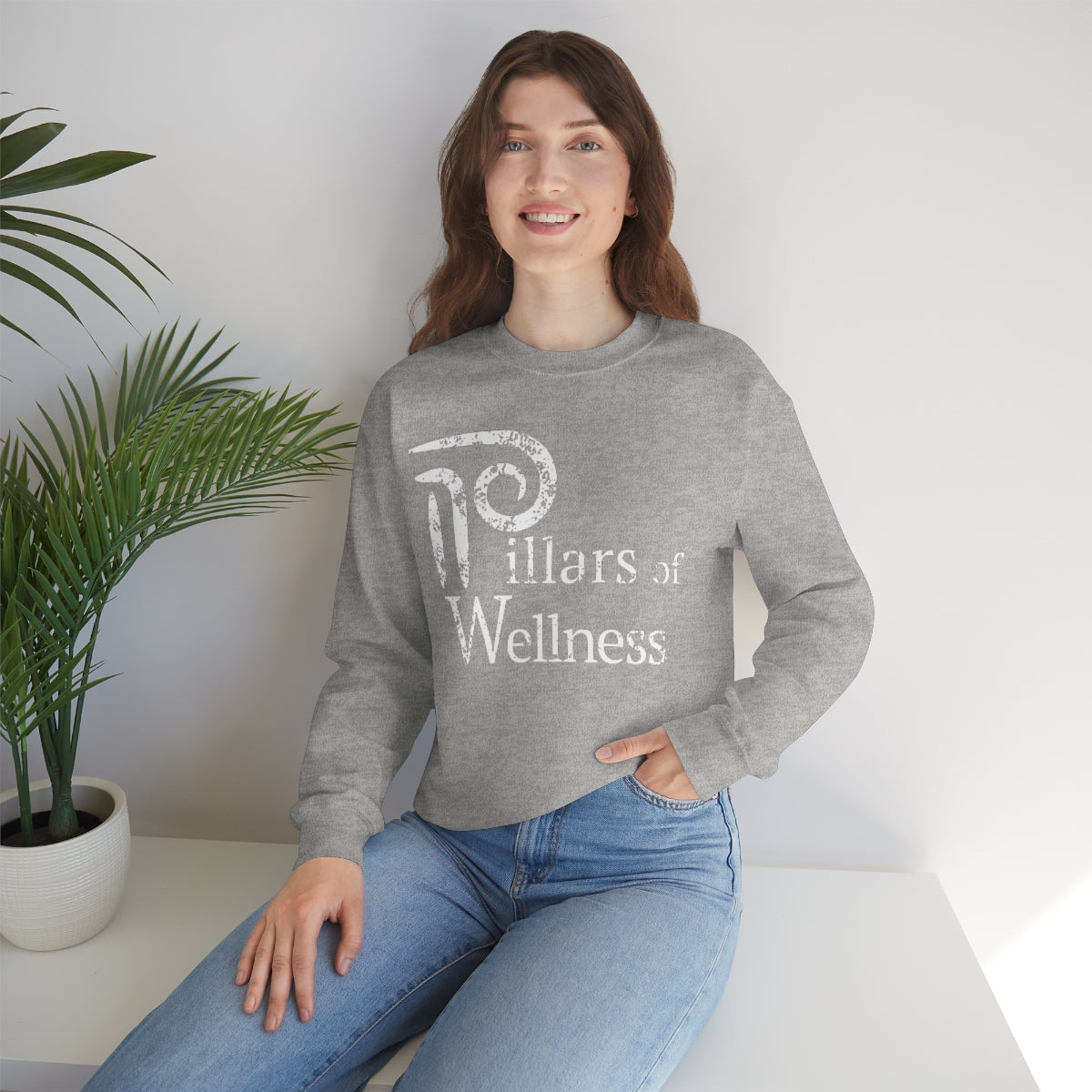 Pillars of Wellness - Unisex Heavy Blend™ Crewneck Sweatshirt