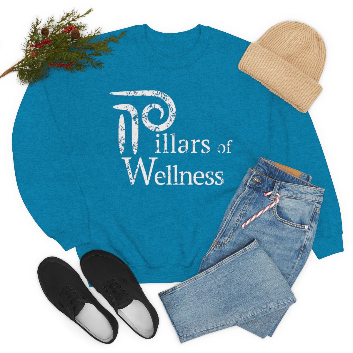 Pillars of Wellness - Unisex Heavy Blend™ Crewneck Sweatshirt