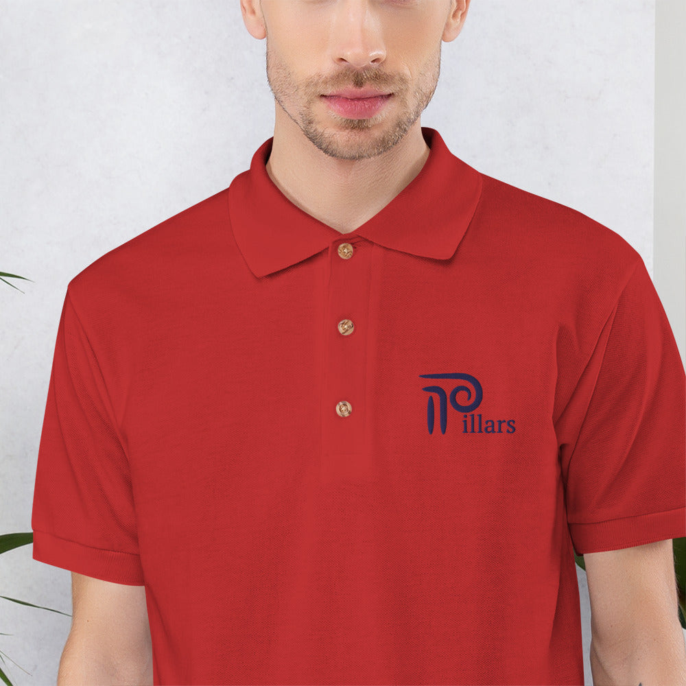 Pillars Embroidered Polo Shirt