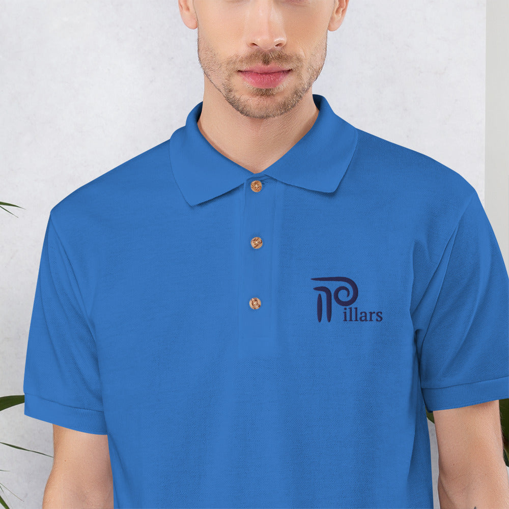 Pillars Embroidered Polo Shirt