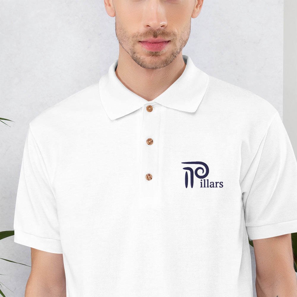 Pillars Embroidered Polo Shirt