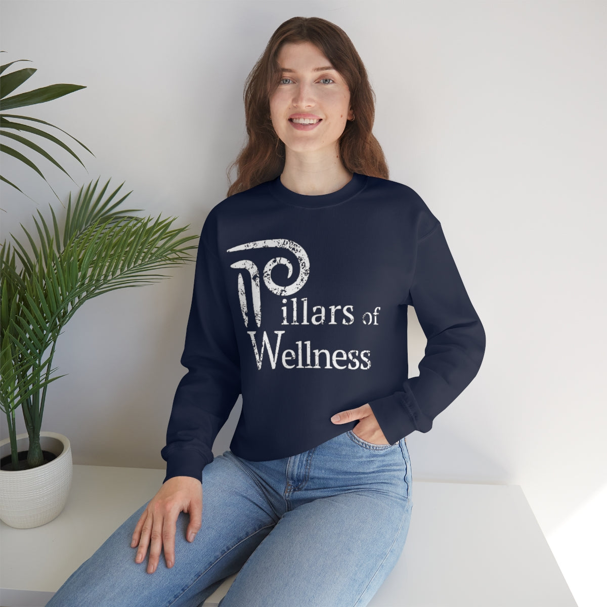 Pillars of Wellness - Unisex Heavy Blend™ Crewneck Sweatshirt
