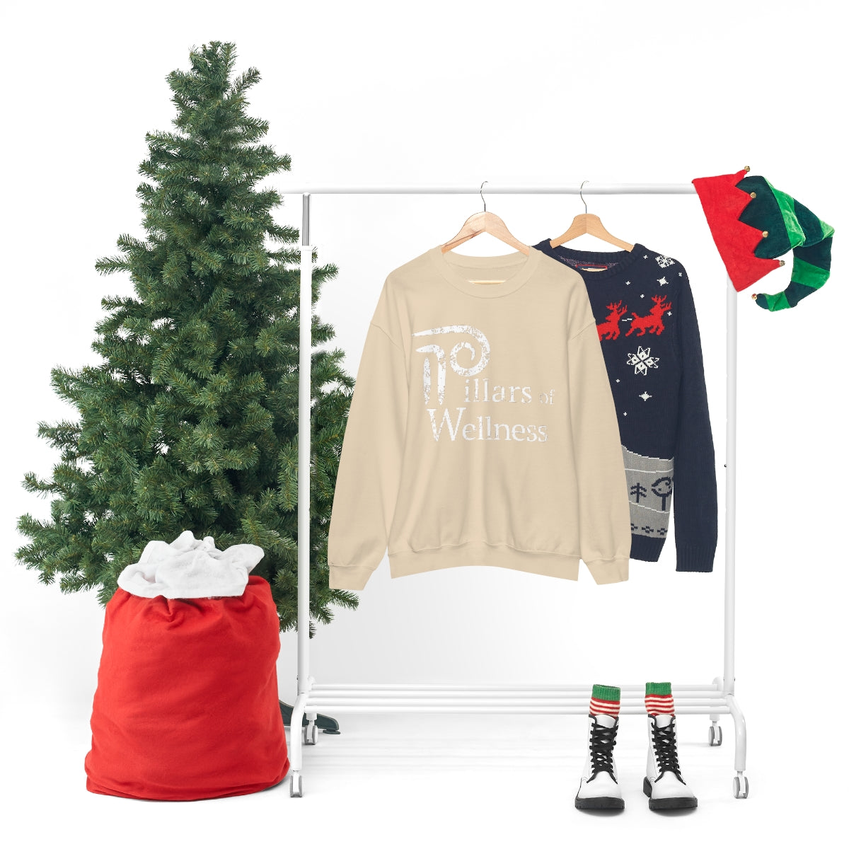 Pillars of Wellness - Unisex Heavy Blend™ Crewneck Sweatshirt