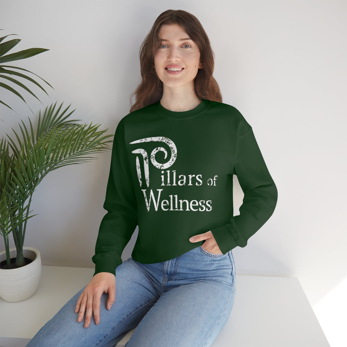 Pillars of Wellness - Unisex Heavy Blend™ Crewneck Sweatshirt