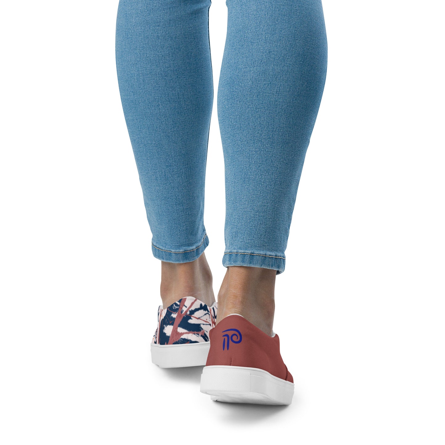 Women’s Pillars slip-on canvas shoes (red)