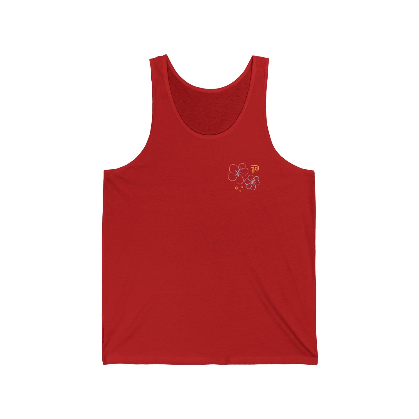 Flower P Unisex Jersey Tank