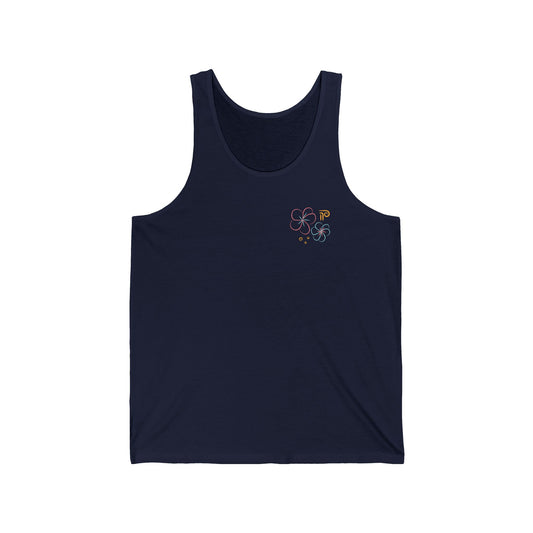 Flower P Unisex Jersey Tank