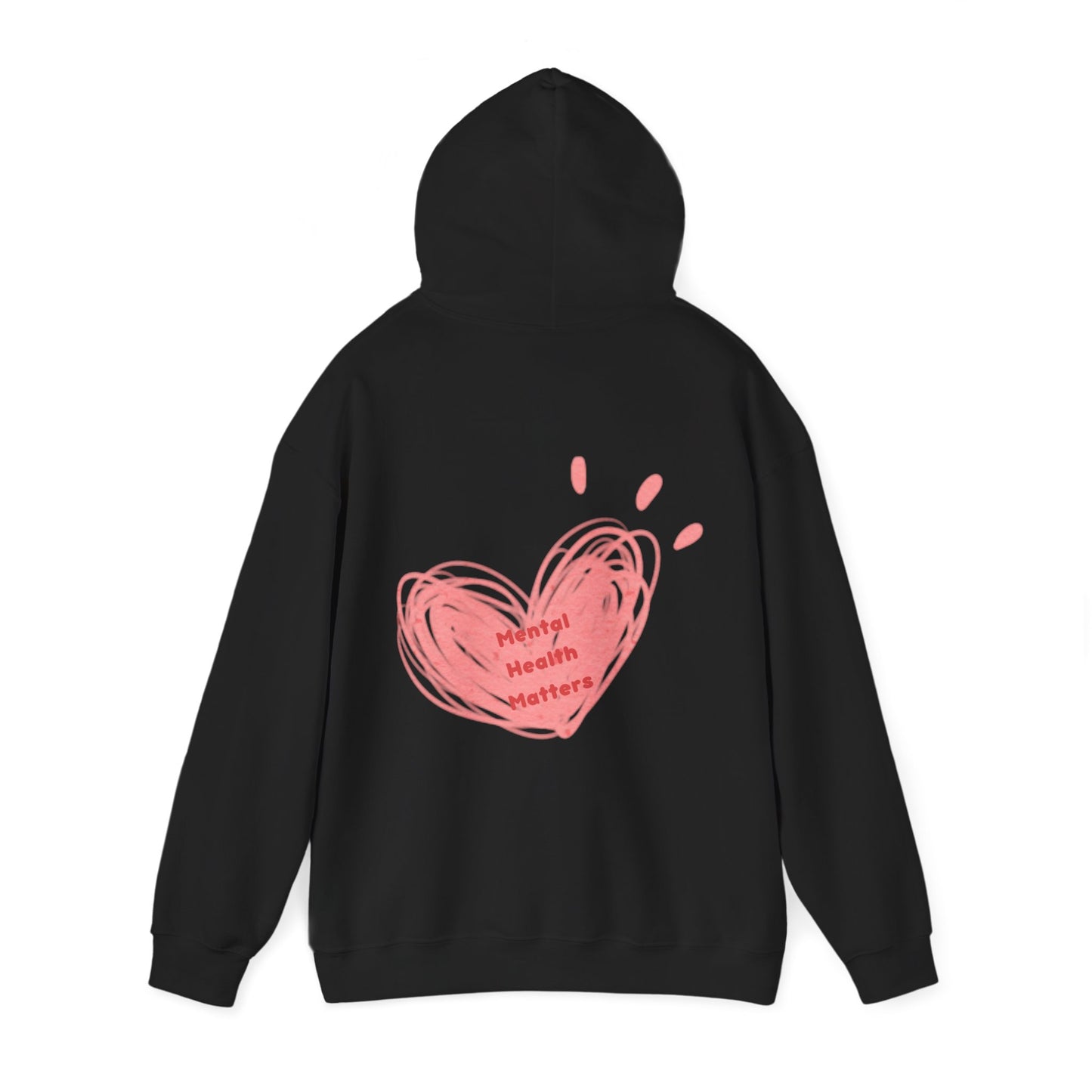 Mental Health Matters Heart Unisex Heavy Blend™ Hooded Sweatshirt