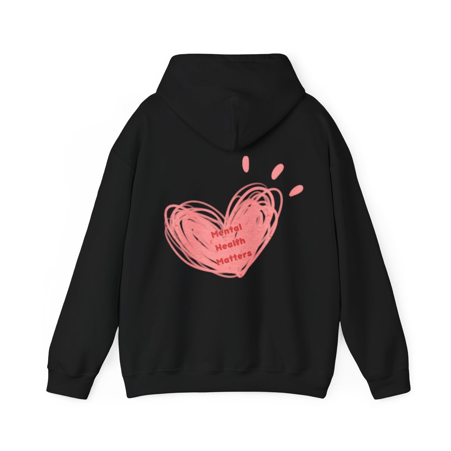Mental Health Matters Heart Unisex Heavy Blend™ Hooded Sweatshirt