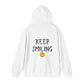 Keep Smiling:) Unisex Heavy Blend™ Hooded Sweatshirt