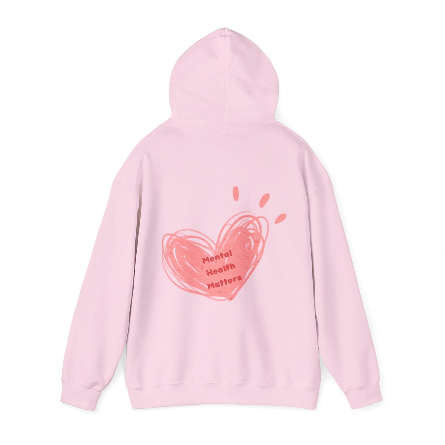 Mental Health Matters Heart Unisex Heavy Blend™ Hooded Sweatshirt