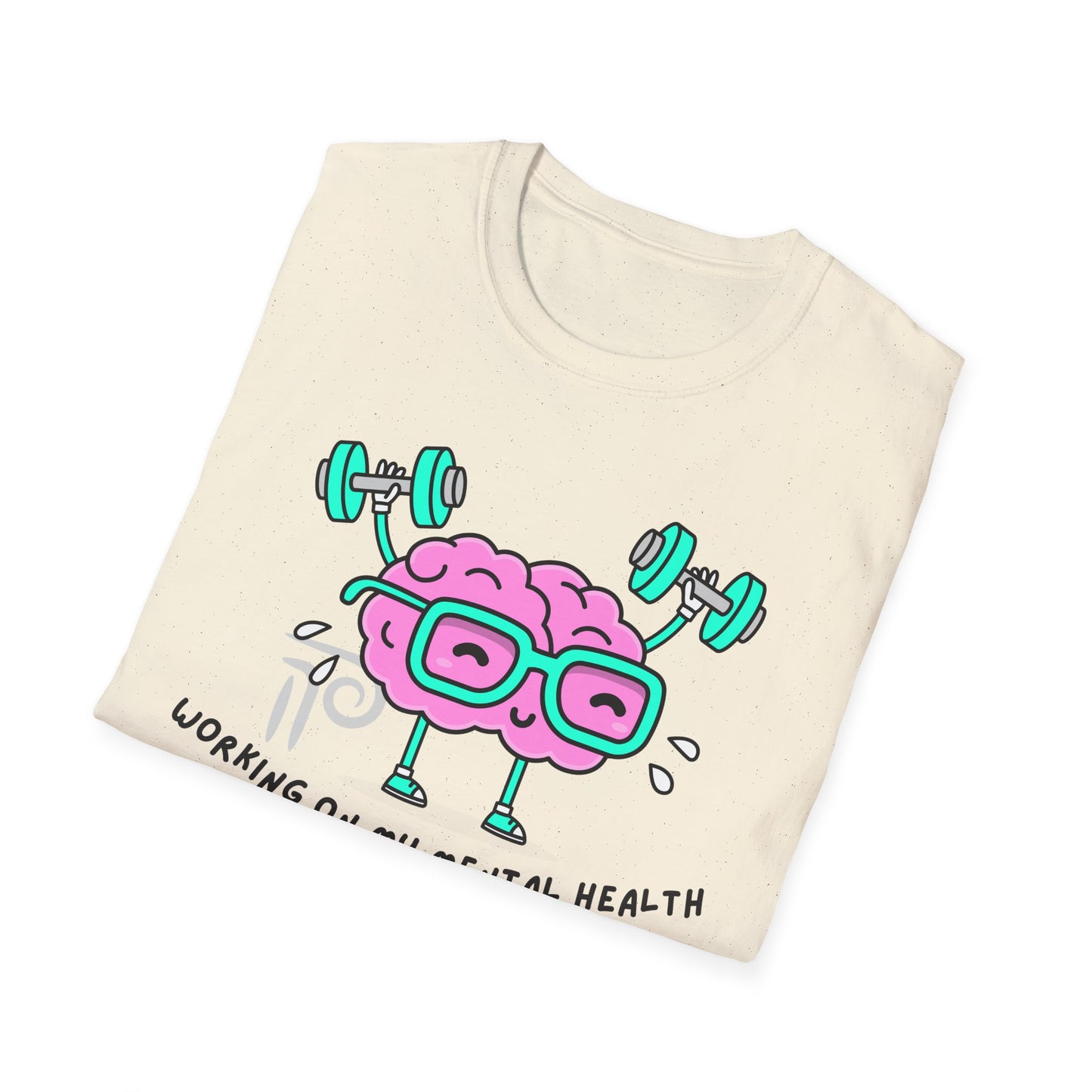 Working on my mental health Unisex Softstyle T-Shirt