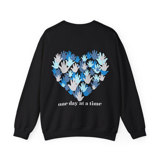 One Day at  a Time Unisex Heavy Blend™ Crewneck Sweatshirt