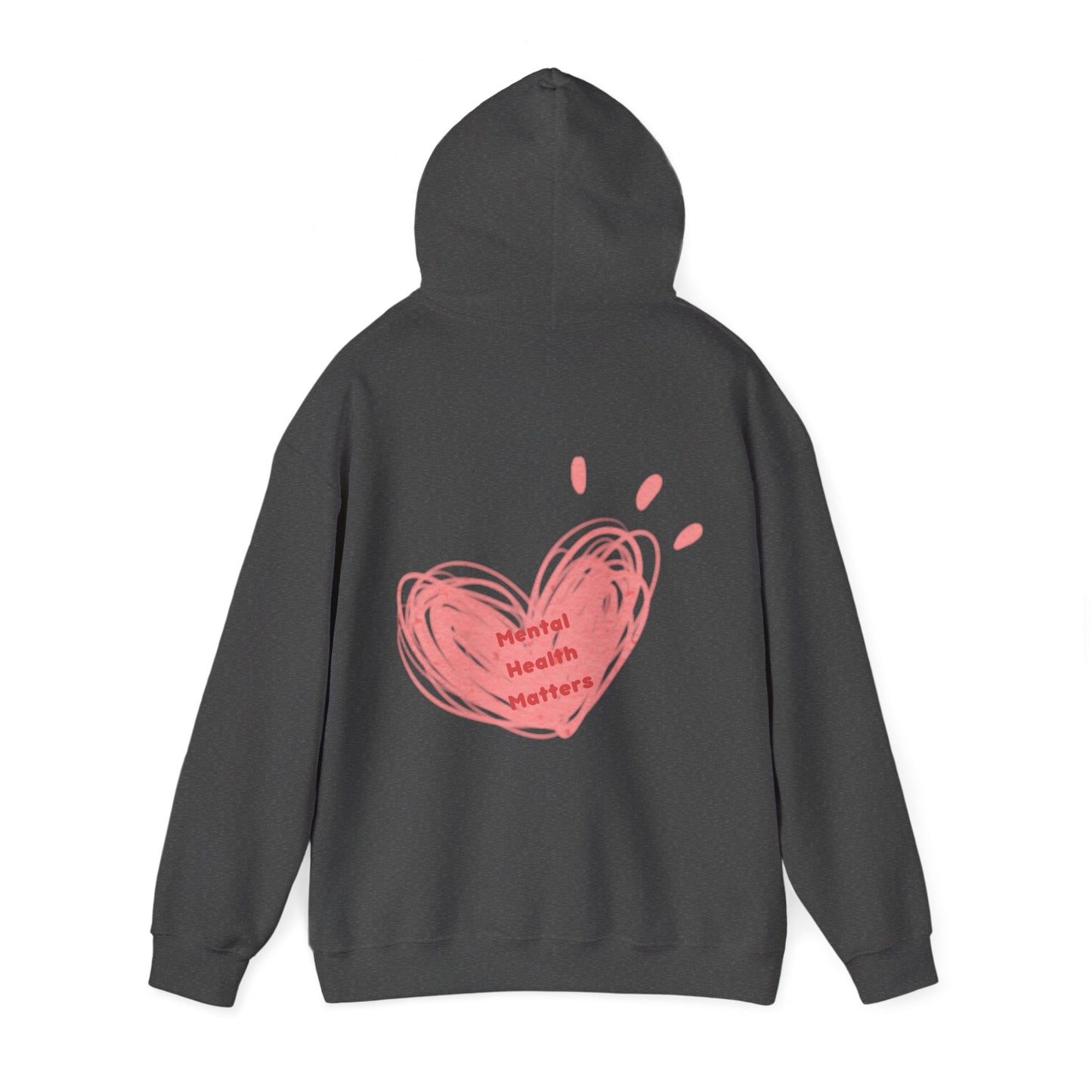 Mental Health Matters Heart Unisex Heavy Blend™ Hooded Sweatshirt