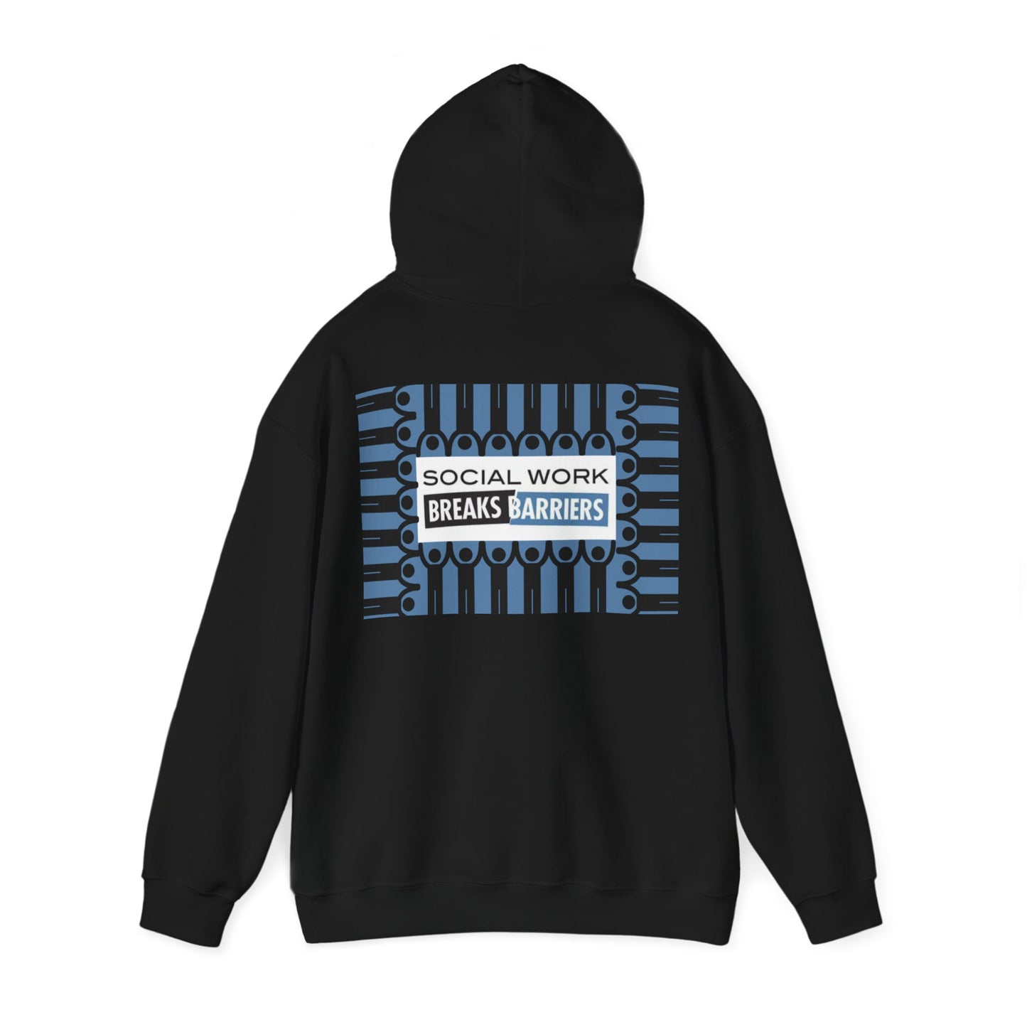 Social Work Breaks Barriers Unisex Heavy Blend™ Hooded Sweatshirt