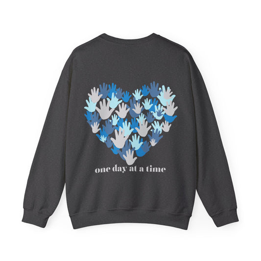 One Day at  a Time Unisex Heavy Blend™ Crewneck Sweatshirt
