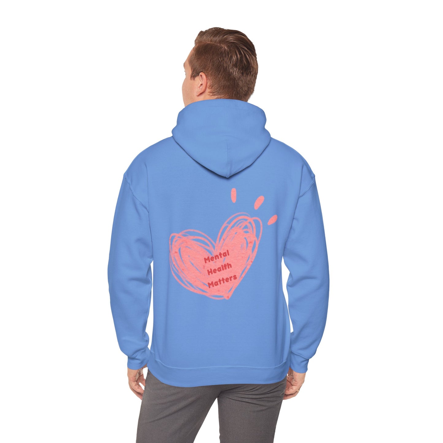 Mental Health Matters Heart Unisex Heavy Blend™ Hooded Sweatshirt