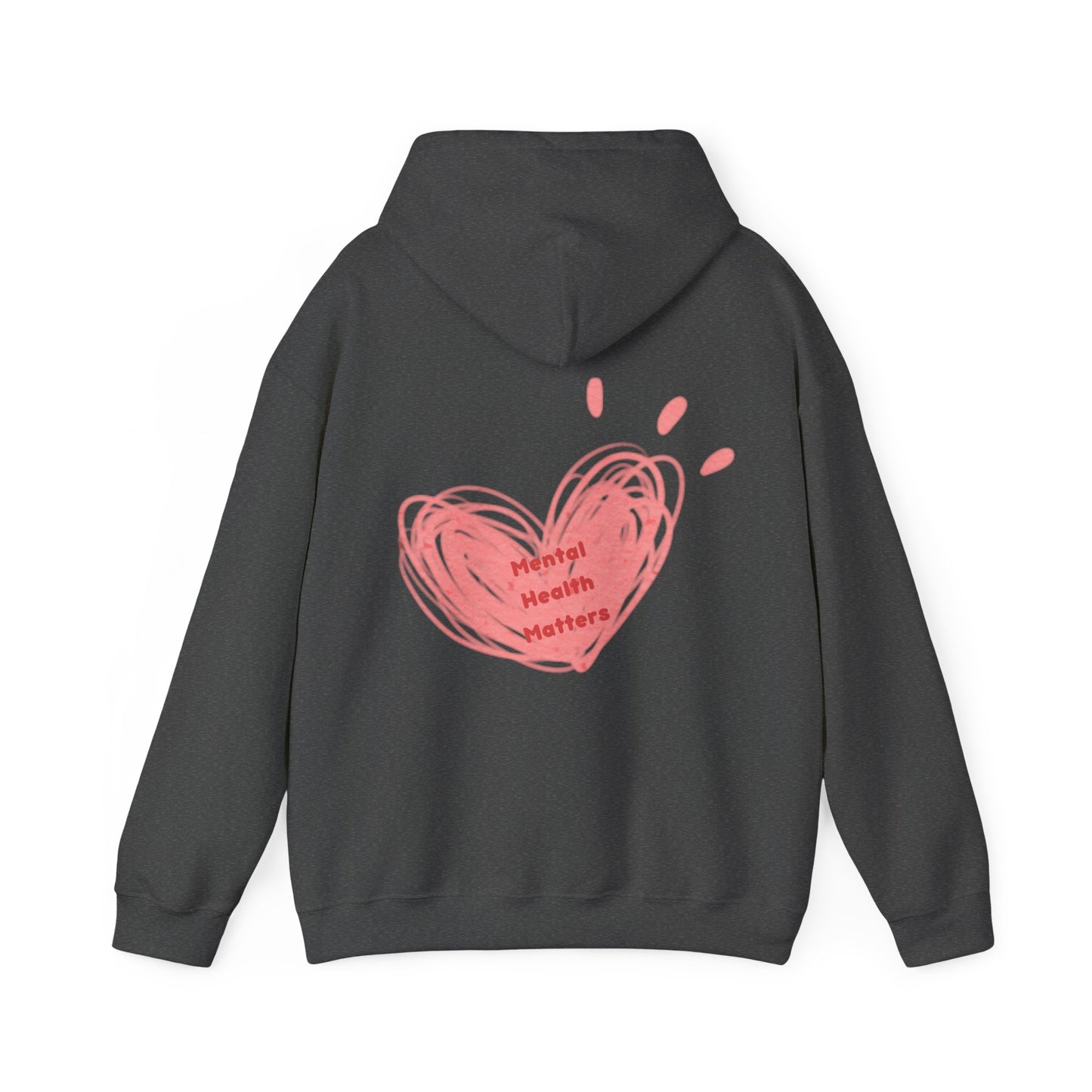 Mental Health Matters Heart Unisex Heavy Blend™ Hooded Sweatshirt