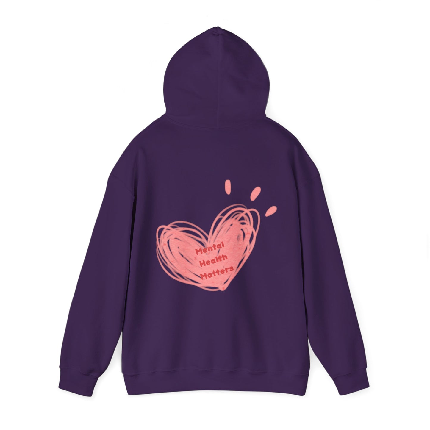 Mental Health Matters Heart Unisex Heavy Blend™ Hooded Sweatshirt